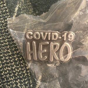 Silver COVID-19 Hero Pin